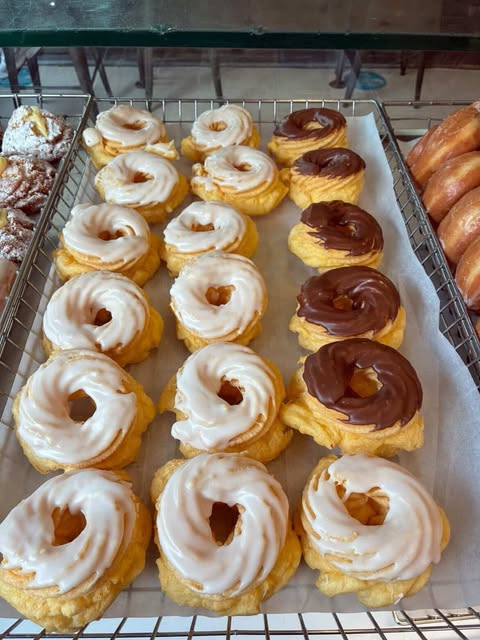 At Mike's Donuts & Coffee: real donut shop photos