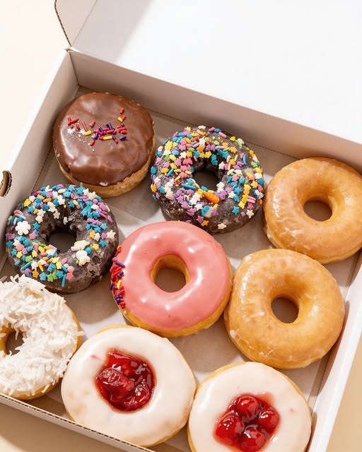 At Mike's Donuts & Coffee: real donut shop photos
